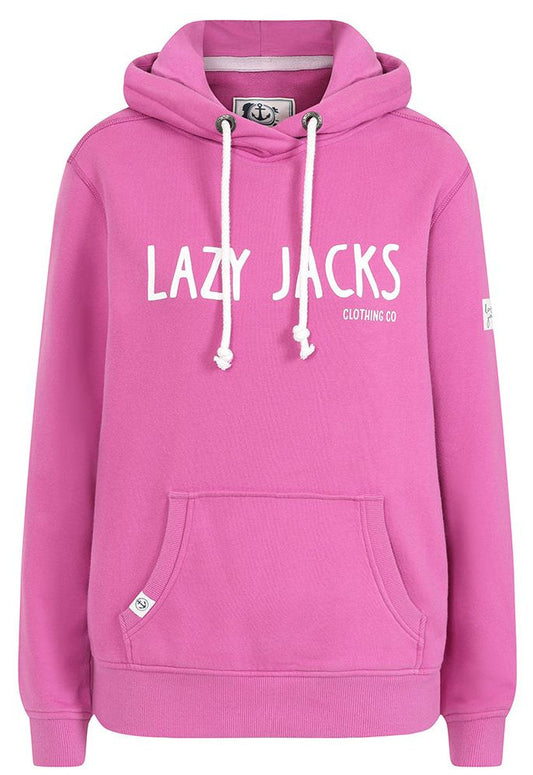 Lazy Jacks Womens 'LJ7' Pullover Hoody - Raspberry