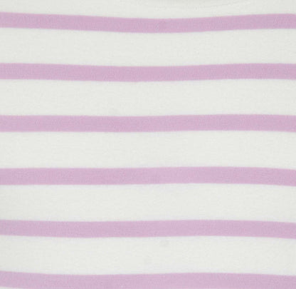 Lazy Jacks Kids 'L97C' Stripe Long Sleeved Tee - Chalky Pink