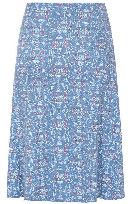 Lazy Jacks Womens 'LJ41' Jersey Skirt  - Tile Print