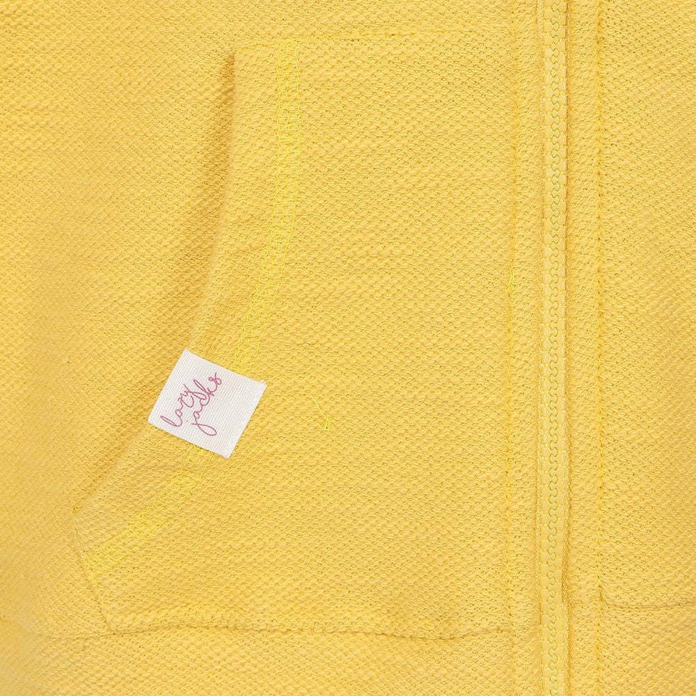 Lazy Jacks Kids 'LJ102C' Textured Hoody - Lemon Yellow