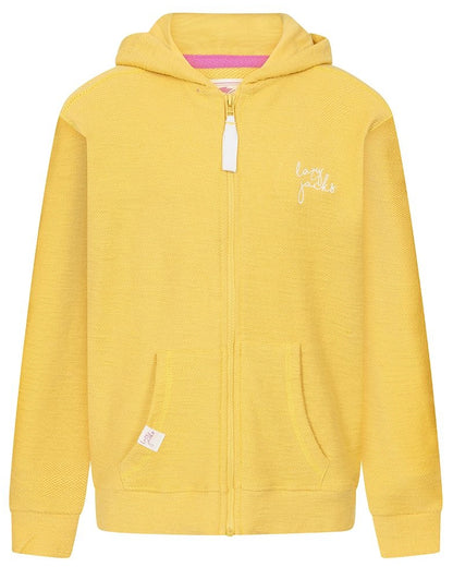 Lazy Jacks Kids 'LJ102C' Textured Hoody - Lemon Yellow