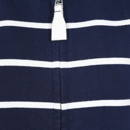 Lazy Jacks Womens 'LJ32' Full Zip Stripe Sweatshirt - Marine