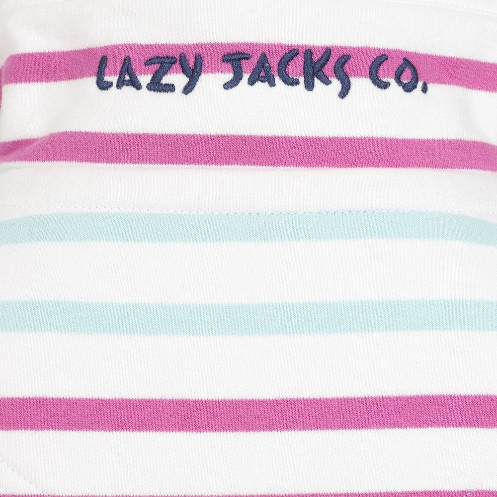 Lazy Jacks Kids 'LJ35C' 1/4 Zip Sweatshirt - Rainbow