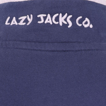 Lazy Jacks LJ3 women's 1/4 zip sweatshirt in Twilight Navy.