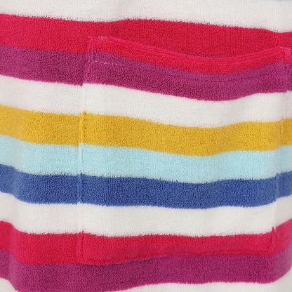 Lazy Jacks Womens 'LJ65' Towelling Beach Robe - Multicolour Stripe