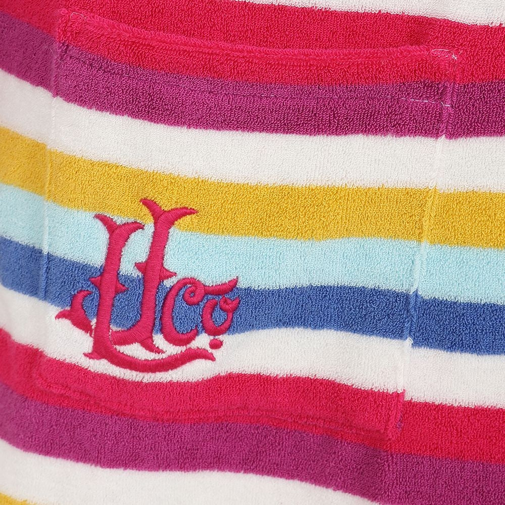 Lazy Jacks Womens 'LJ65' Towelling Beach Robe - Multicolour Stripe