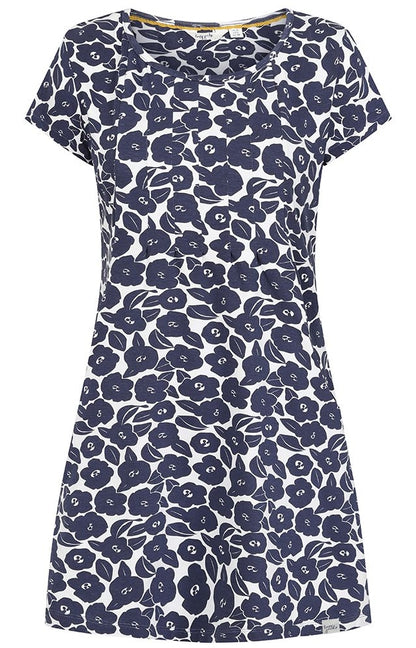 Lazy Jacks Womens 'LJ116' Printed Tunic - Bloom Navy