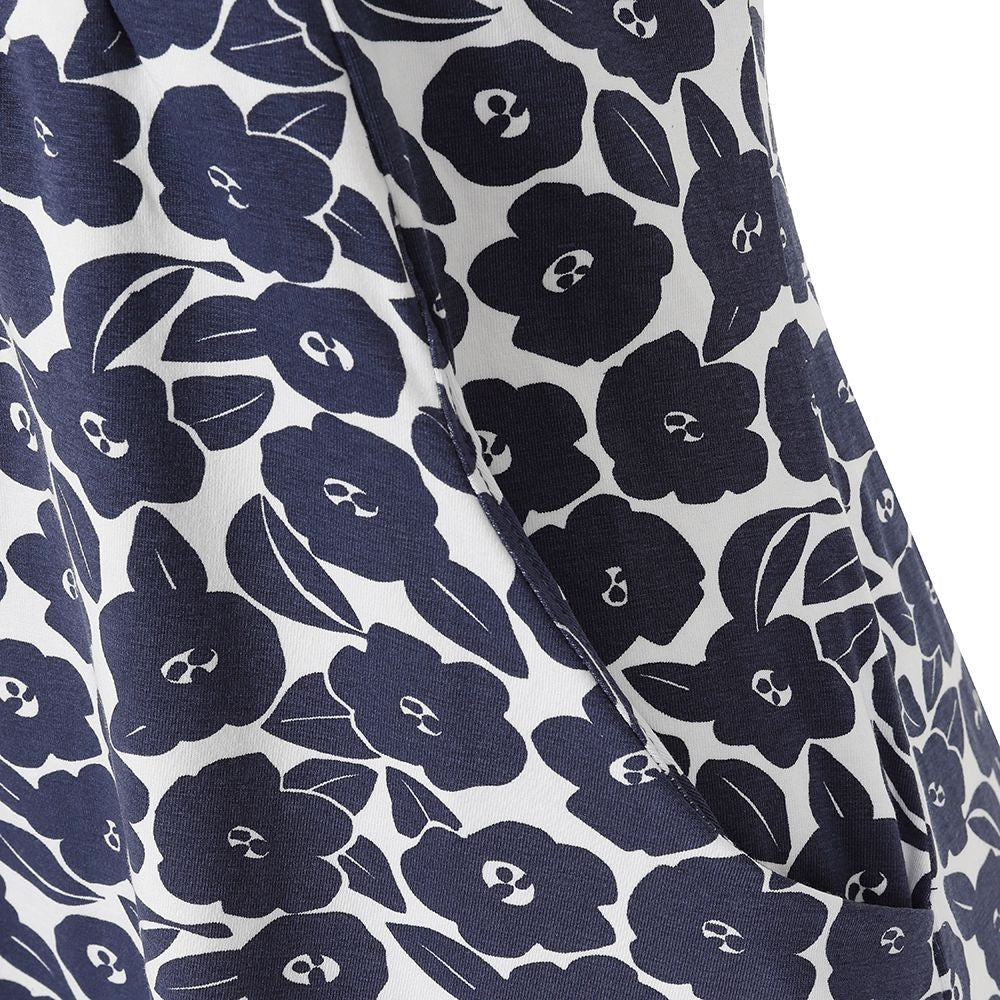 Lazy Jacks Womens 'LJ116' Printed Tunic - Bloom Navy