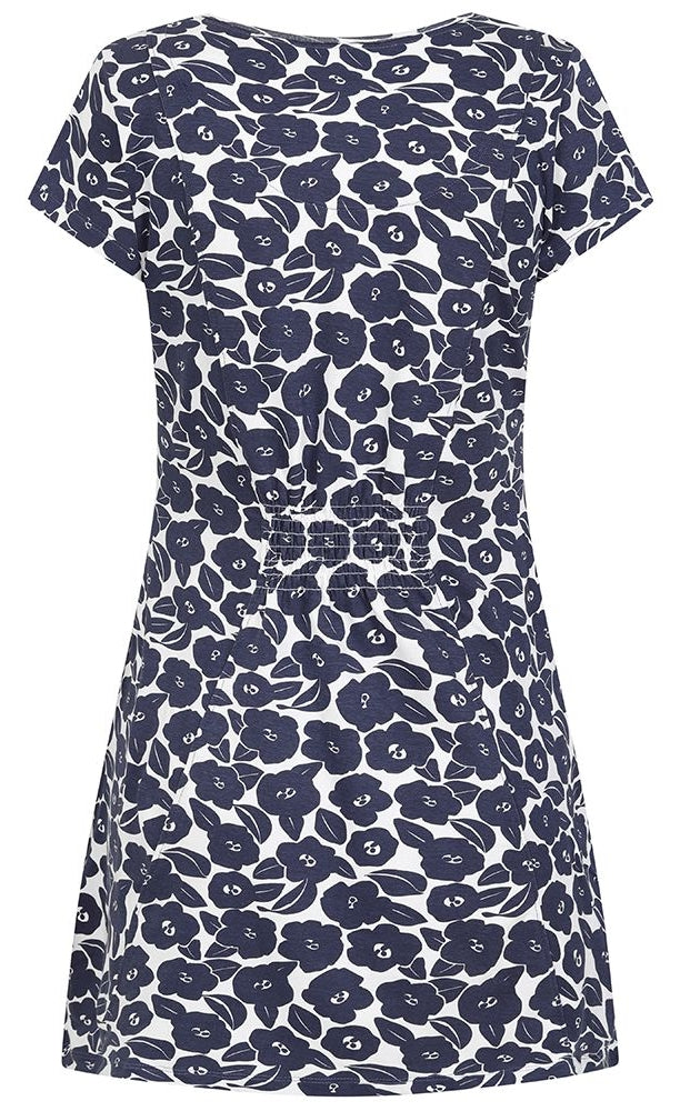 Lazy Jacks Womens 'LJ116' Printed Tunic - Bloom Navy
