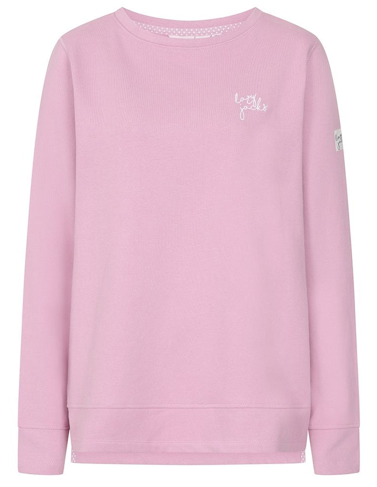 Lazy Jacks Womens 'LJ131' Crew Neck Sweatshirt - Pink