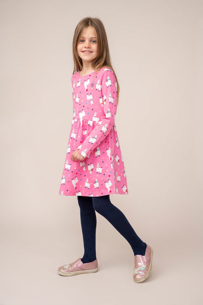 Lighthouse Kids 'Ellie' Dress - Llama Print