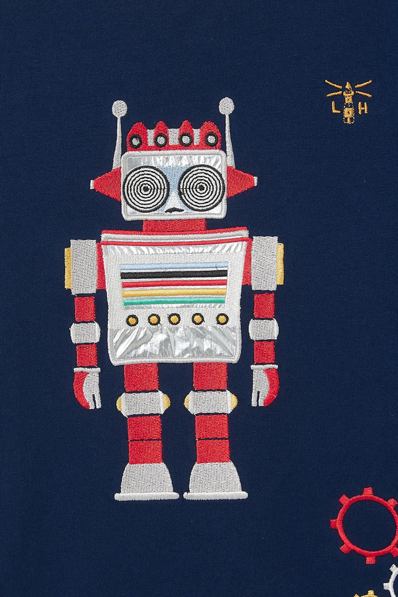 Lighthouse Kids 'Oliver' Long Sleeve Tee - Robot