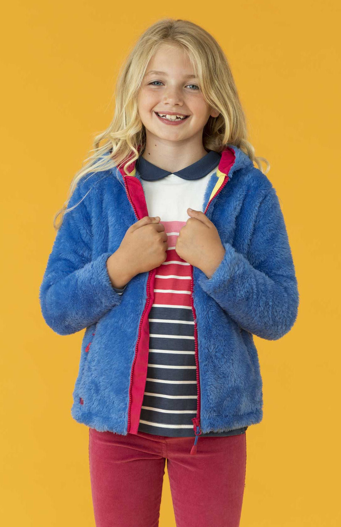 Lighthouse Kids 'Gracie' Hooded Fleece - Cornflower Blue