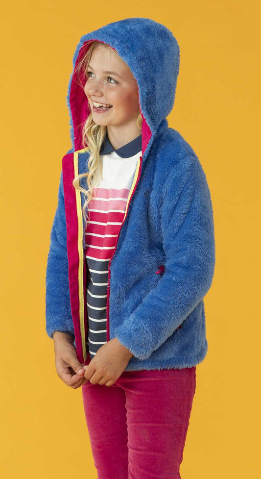 Lighthouse Kids 'Gracie' Hooded Fleece - Cornflower Blue