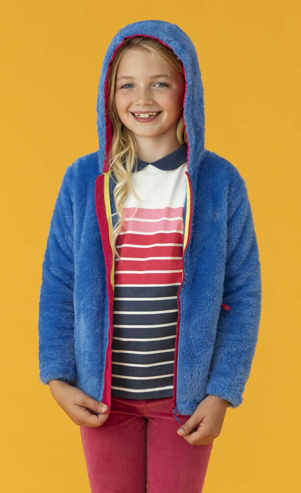 Lighthouse Kids 'Gracie' Hooded Fleece - Cornflower Blue
