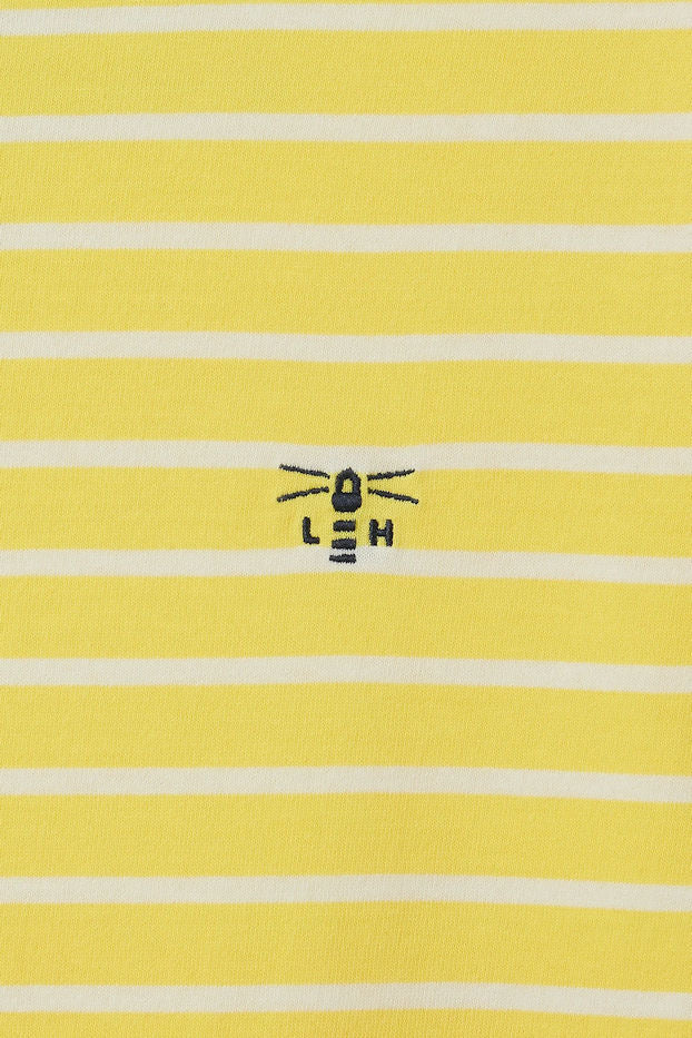 Lighthouse Womens 'Causeway' Long Sleeve Tee - Lemon Yellow Stripe