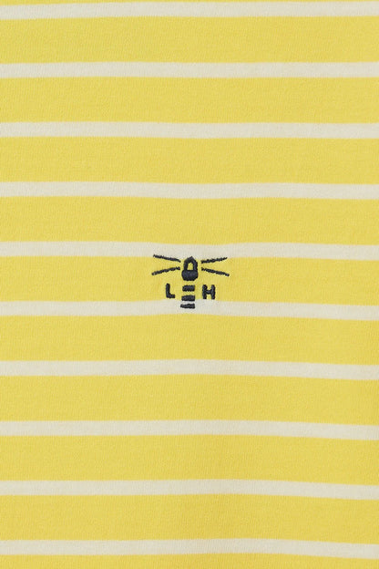 Lighthouse Womens 'Causeway' Long Sleeve Tee - Lemon Yellow Stripe