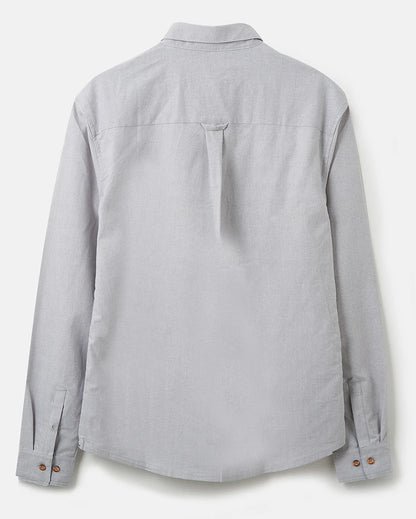 Lighthouse Mens 'Tide' Long Sleeved Shirt - Grey Taupe