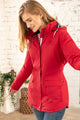 Lighthouse Womens Iona Padded Waterproof Coat  Red