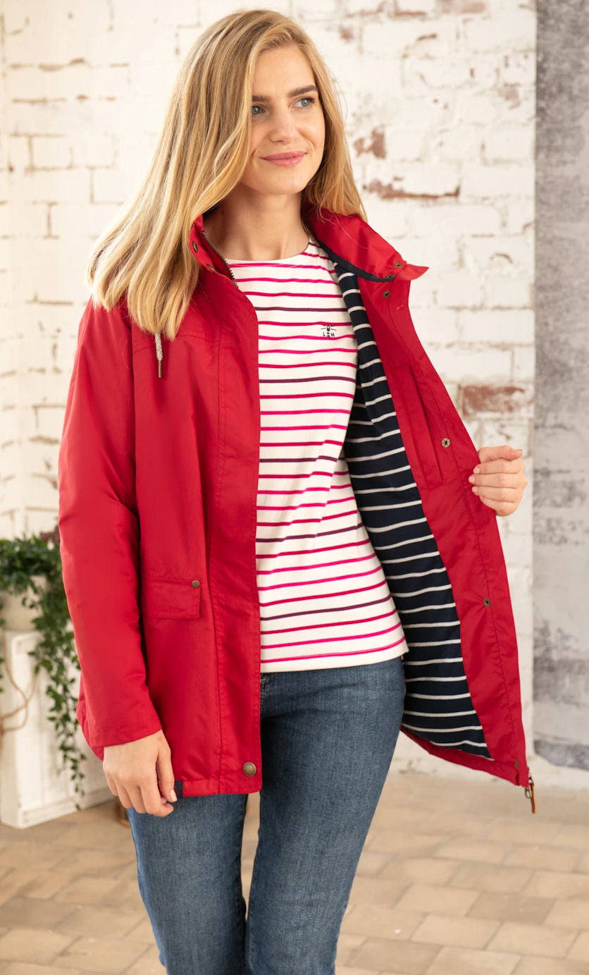 Lighthouse Womens Iona Padded Waterproof Coat - Red