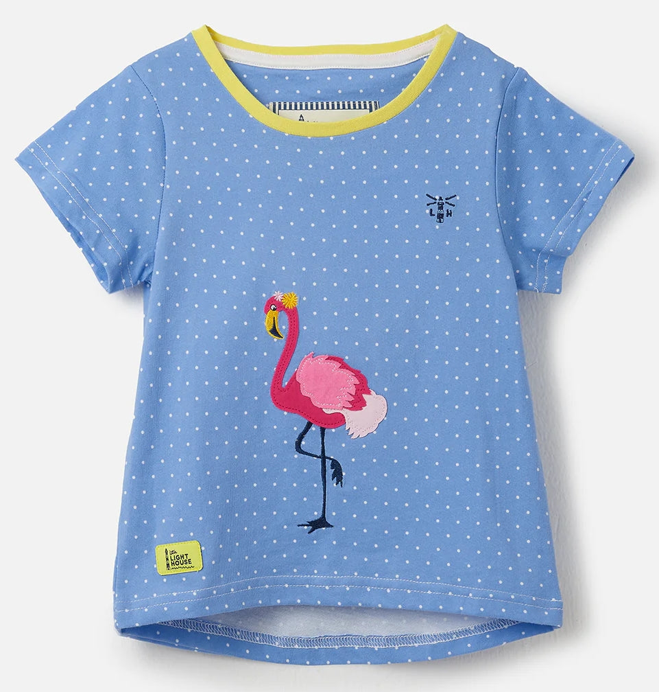 Lighthouse Kids 'Causeway' Short Sleeve Tee - Flamingo