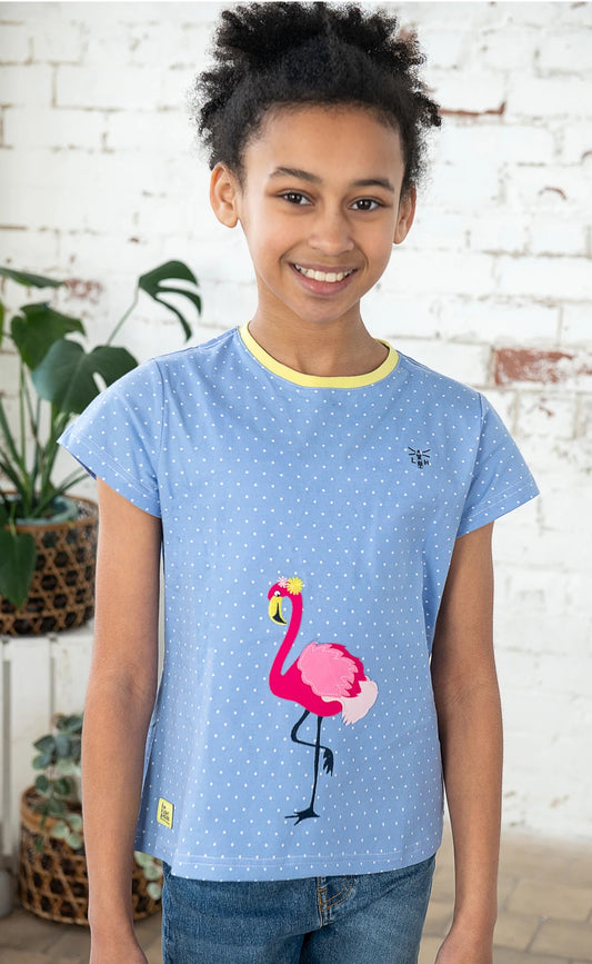 Lighthouse Kids 'Causeway' Short Sleeve Tee - Flamingo