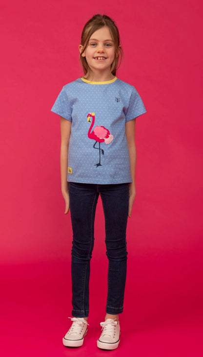 Lighthouse Kids 'Causeway' Short Sleeve Tee - Flamingo