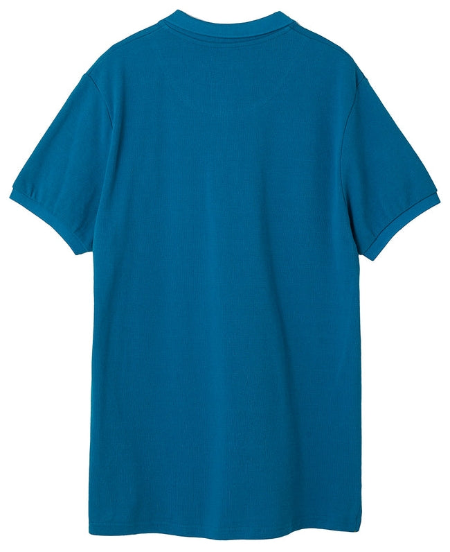 Lighthouse Mens 'Pier' Pique Polo Shirt - Petrol Blue