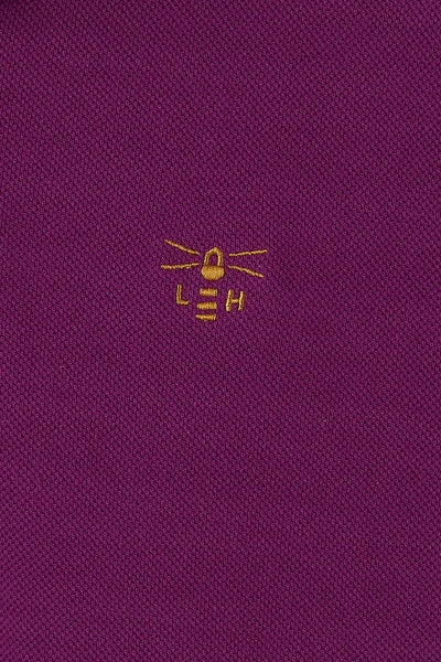 Lighthouse Mens 'Pier' Pique Polo Shirt - Grape Purple
