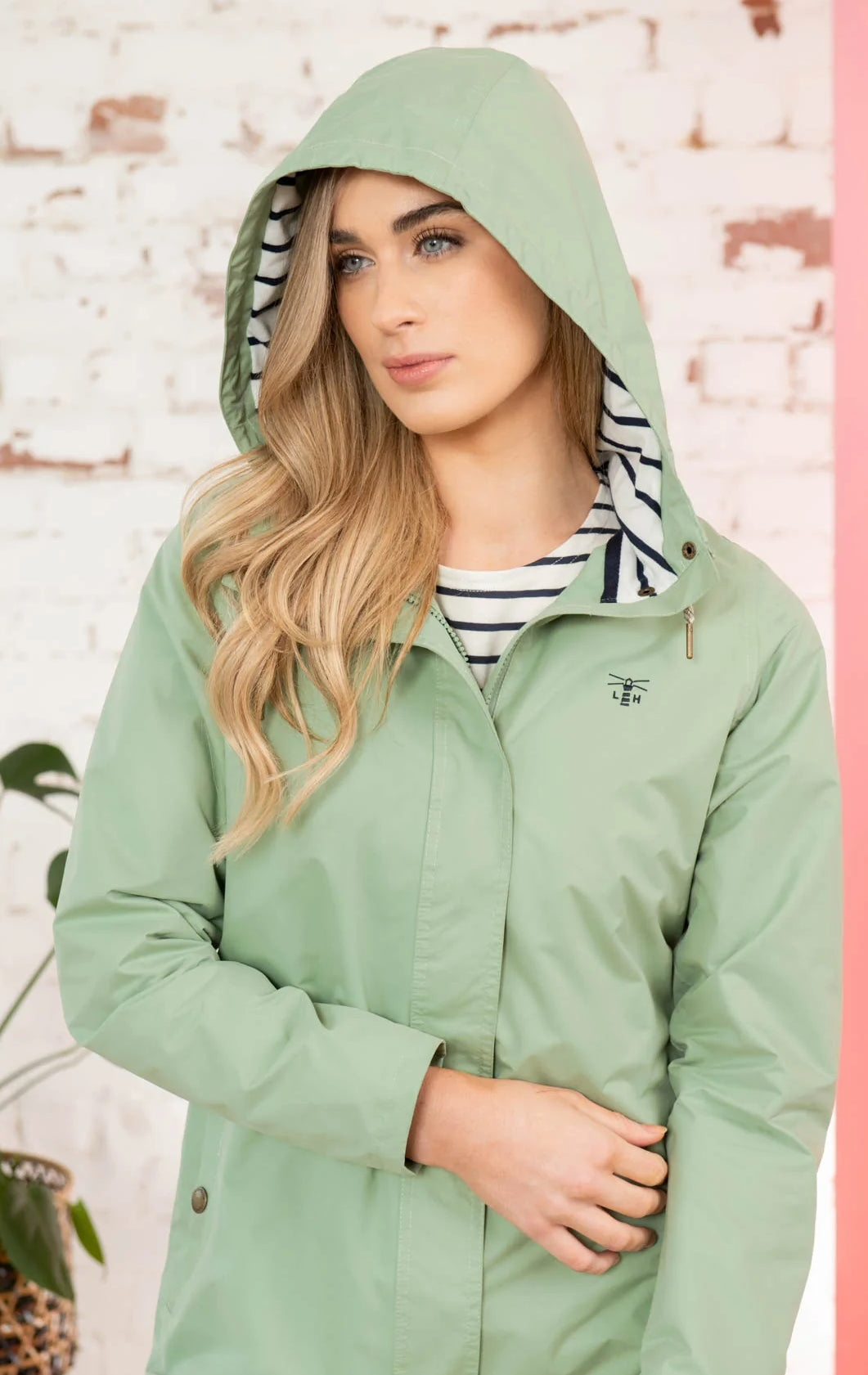 Lighthouse Womens 'Beachcomber Long' Waterproof Jacket - Pistachio Green