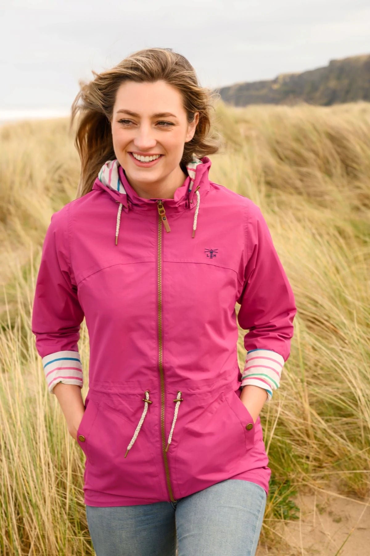 Lighthouse Womens 'Victoria' Waterproof Jacket - Deep Raspberry