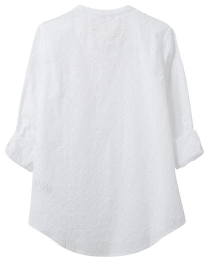Lighthouse Womens 'Bayside' Cotton Shirt - Broderie Anglaise