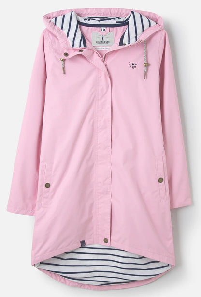 Lighthouse Womens 'Beachcomber Long' Waterproof Jacket - Pink Lady