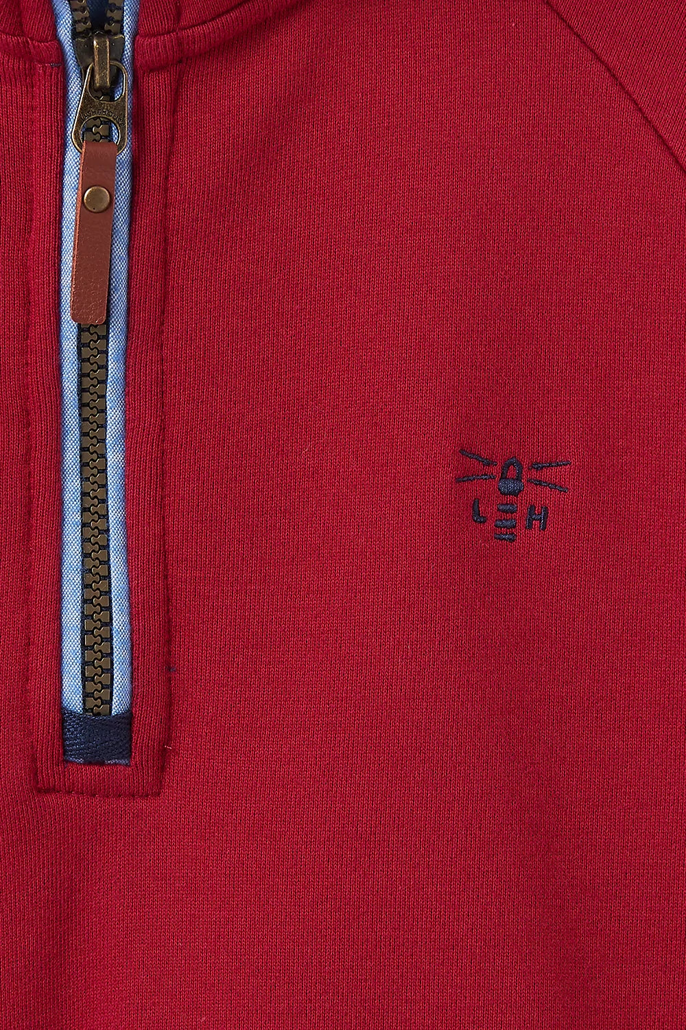Lighthouse Womens 'Shore' 1/4 Zip Sweatshirt - Deep red