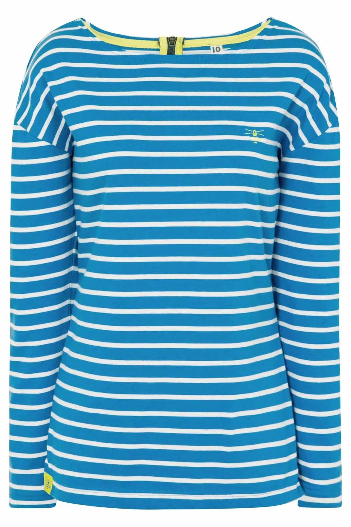 Lighthouse Womens 'Dune' Long Sleeve Tee - Sail Away Blue Stripe