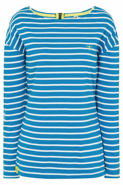 Lighthouse Womens 'Dune' Long Sleeve Tee - Sail Away Blue Stripe