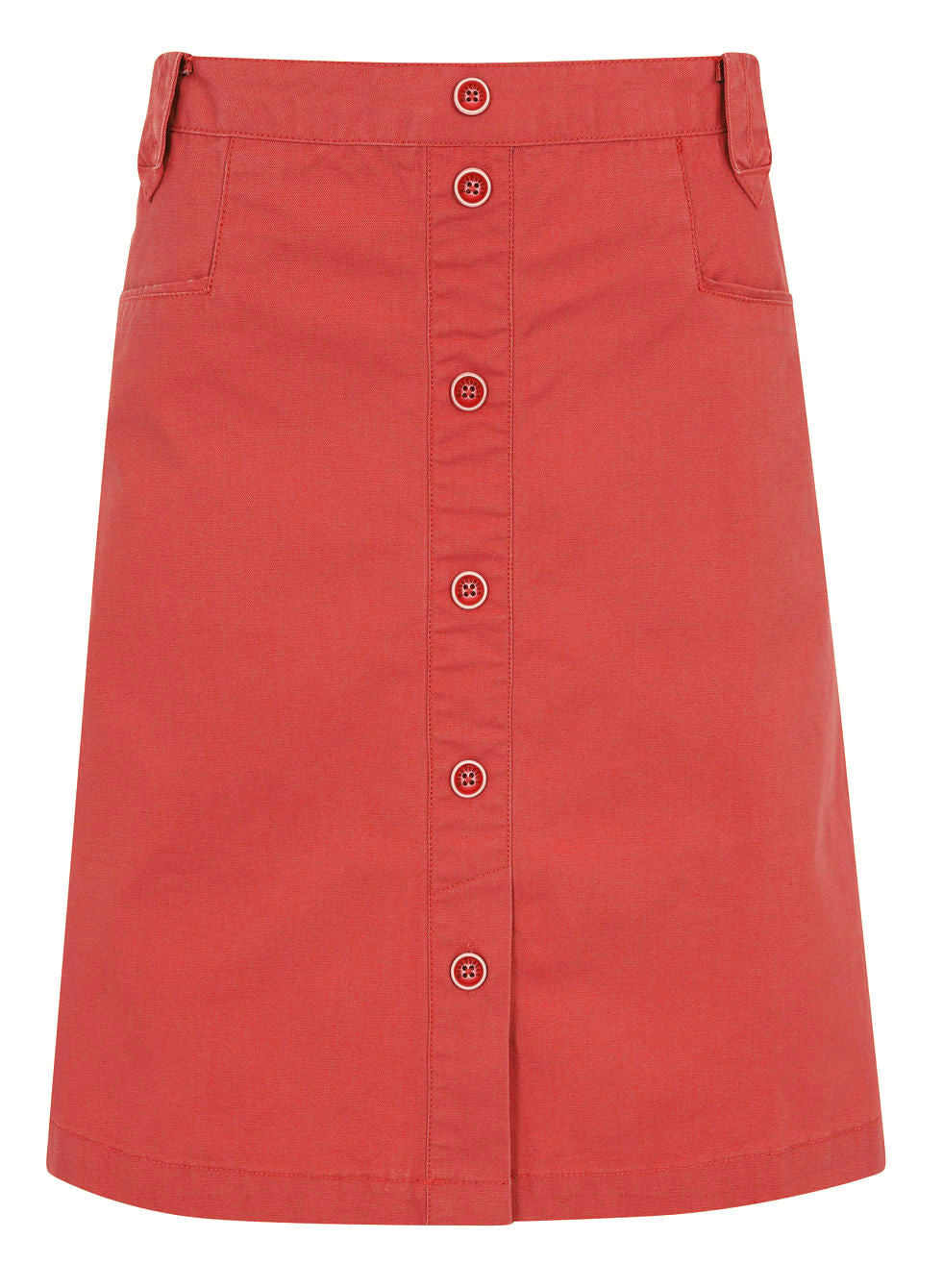 Mousqueton Womens 'Klarinette' Button Skirt - Eden Pink
