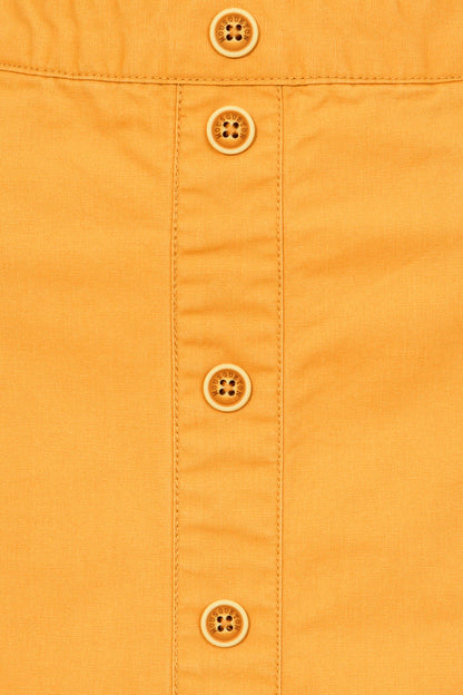 Mousqueton Womens 'Klarinette' Button Skirt - Mango Orange / Yellow