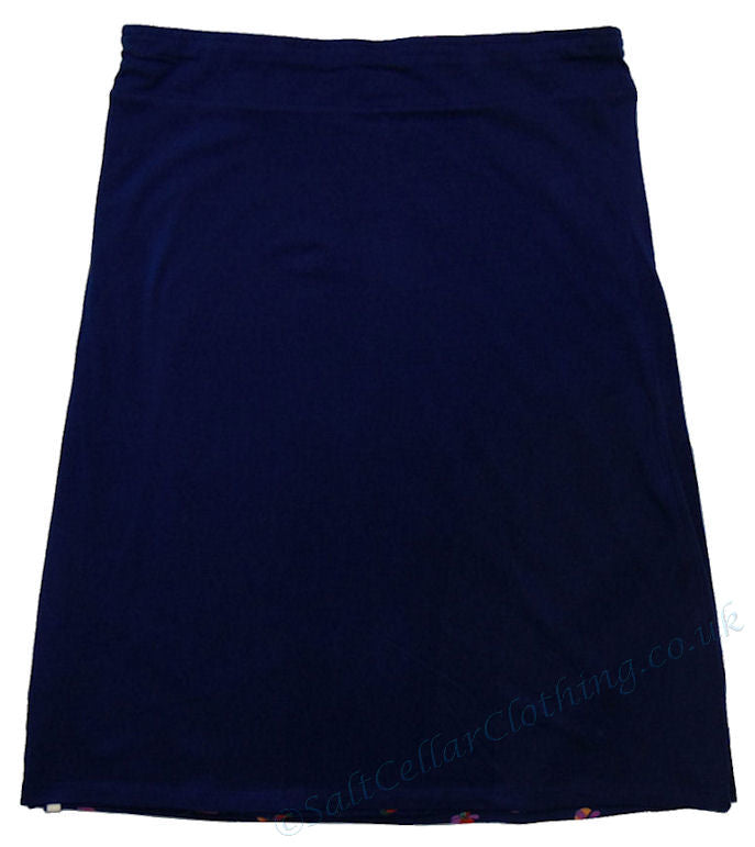 Mudd & Water Womens 'Cara' Reversible Skirt - Navy Blue Floral Print
