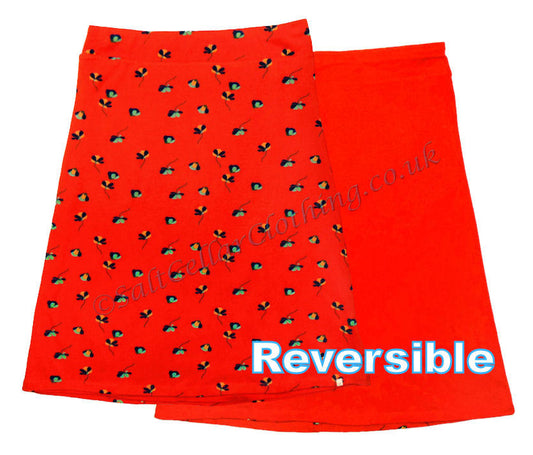 Mudd & Water Womens 'Cara' Reversible Skirt - Red / Orange Floral