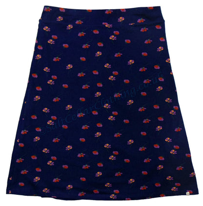 Mudd & Water Womens 'Cara' Reversible Skirt - Navy Blue Floral Print