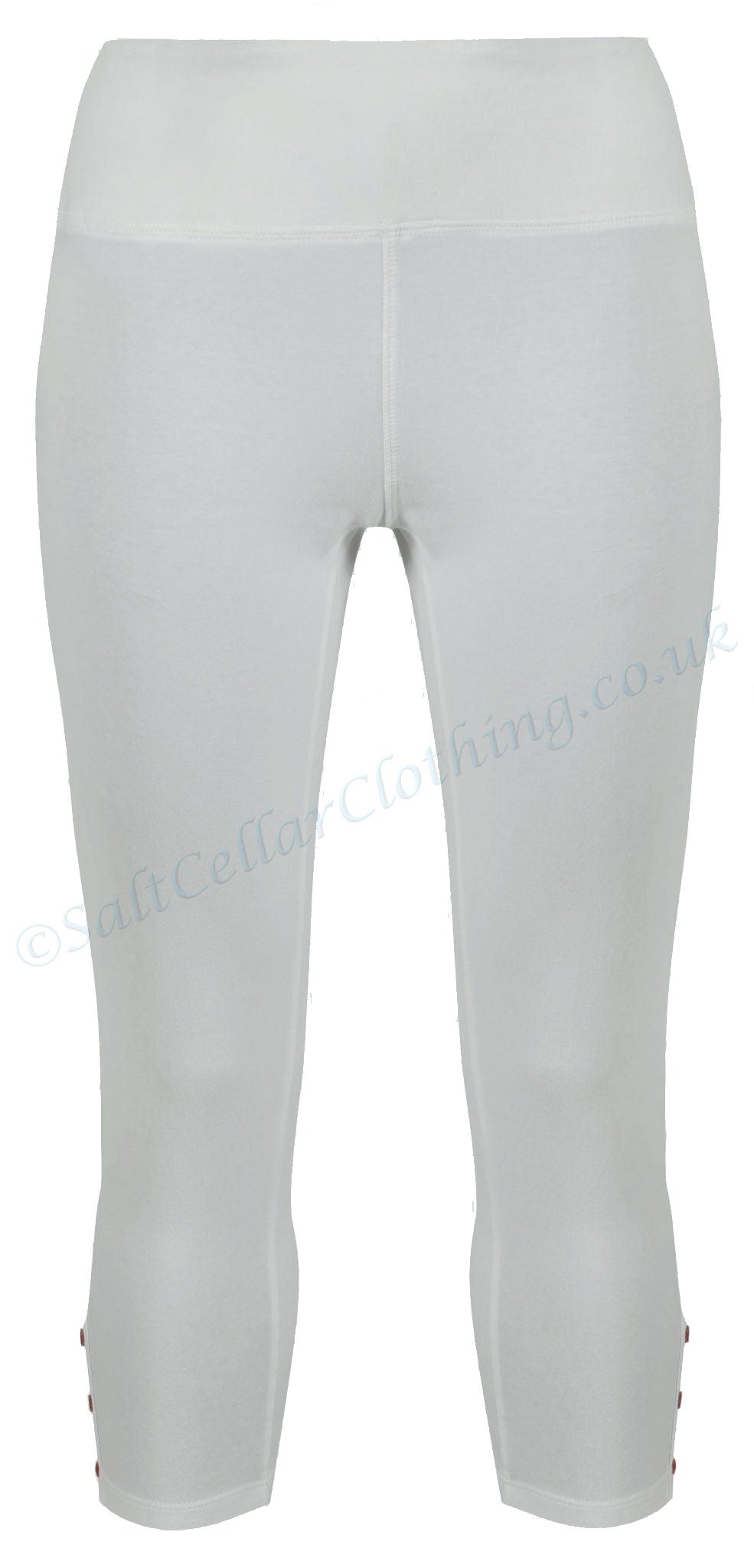 Mudd & Water women's organic cotton crop length Island leggings in Grey.