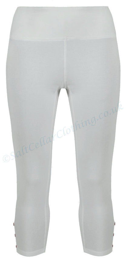Mudd & Water women's organic cotton crop length Island leggings in Grey.