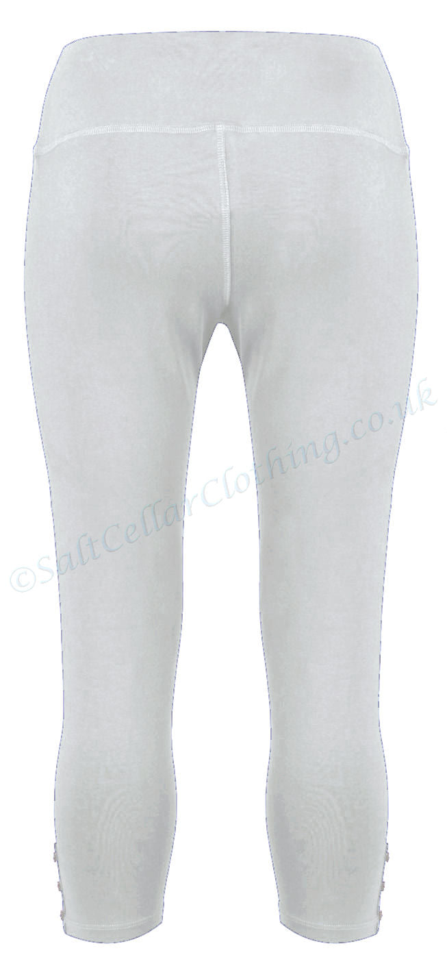 Grey women's organic cotton cropped leggings from Mudd & Water.