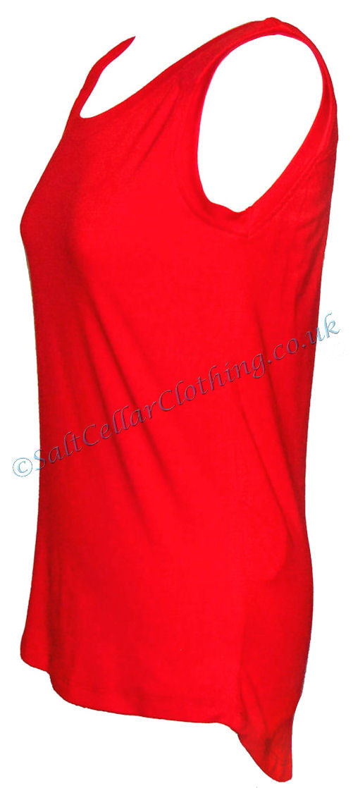 Mudd & Water Womens 'Evelyn' Vest - Salsa Red