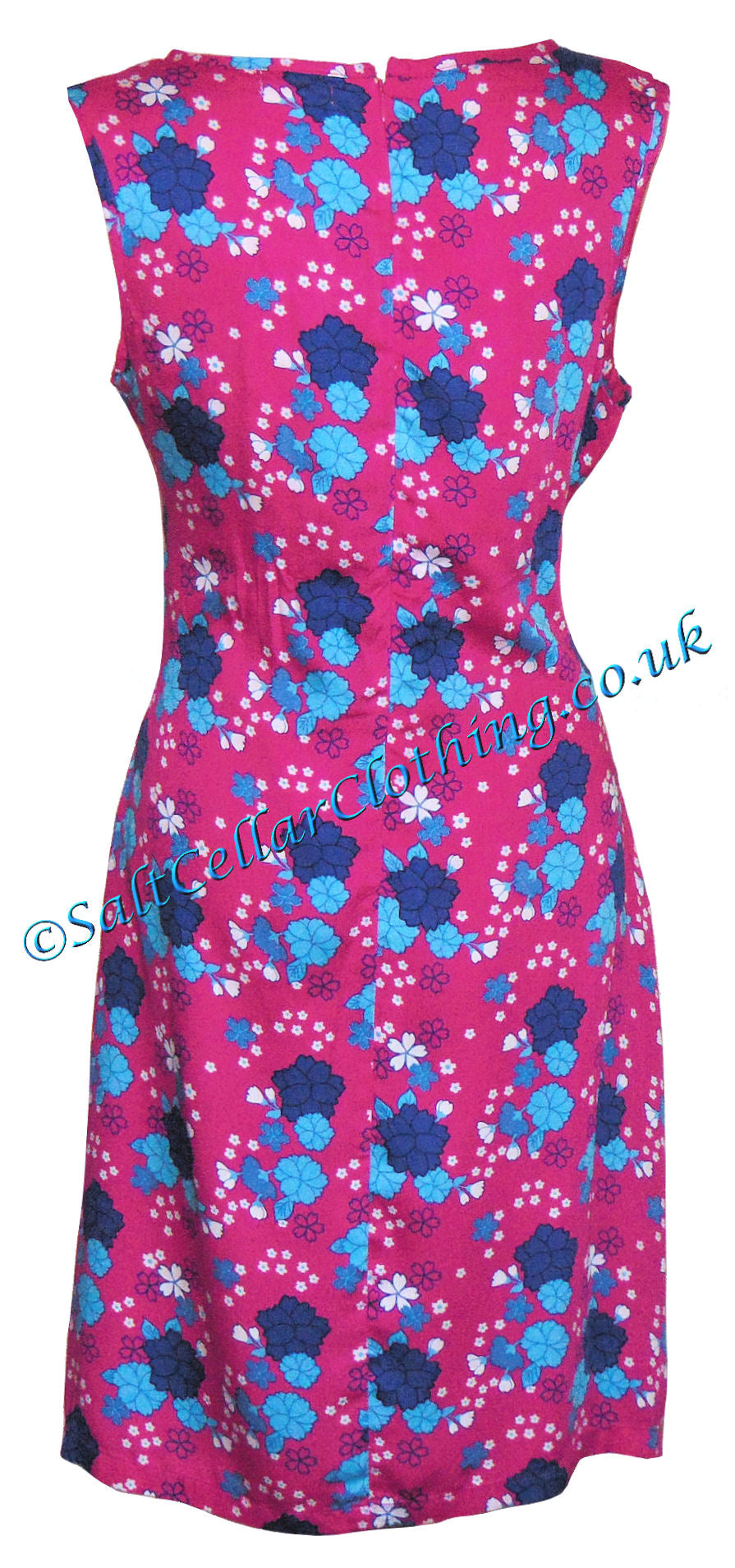 Mudd & Water Womens Twist Side 'Kyoto' Dress - Flower Print Fuchsia