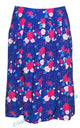 Mudd & Water Womens Ume Skirt Flower Print Cobalt Blue