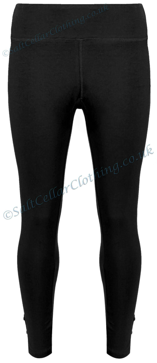 Women's organic cotton Mudd & Water Lucky leggings in black.