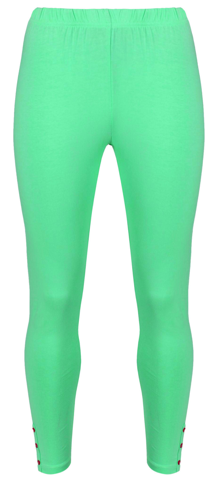 Mudd & Water women's organic cotton full length Lucky leggings in Sea Green.