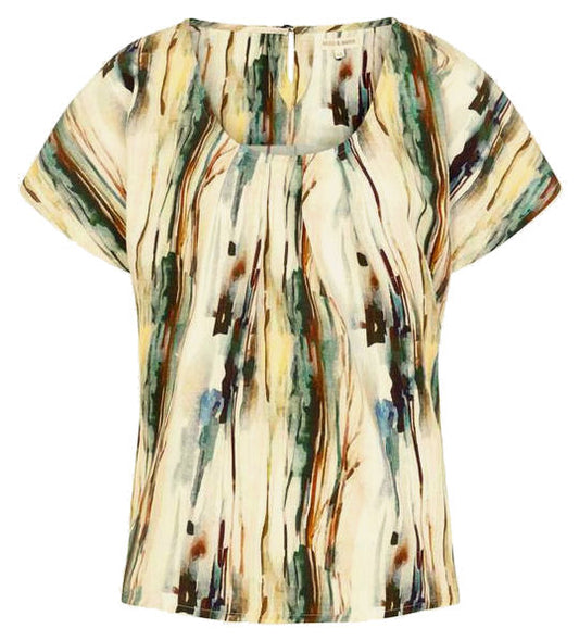 Mudd & Water Womens 'Sandy Bay' Top - Woodland Print